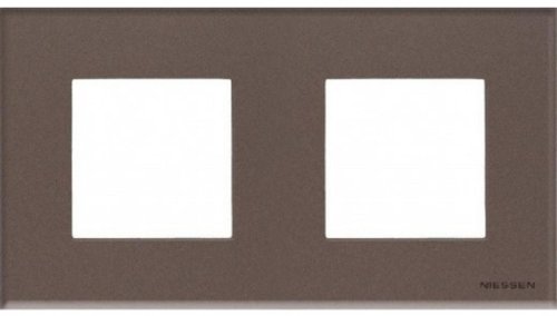 Рамка универсальная ABB Niessen Zenit 2-м. 4 мод. N2272 CC стекло кофейное картинка